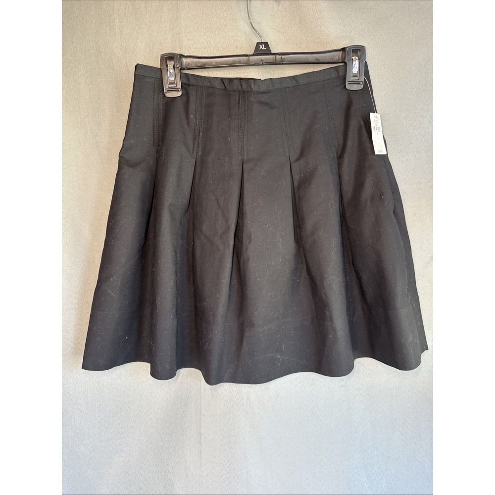 NWT Gap Womens Black High Rise Pleated Utility Mini Skirt Size‎ 4/26 Zip